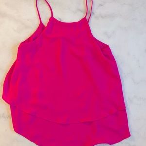 Pink Ruffle Boat Neck Style Top